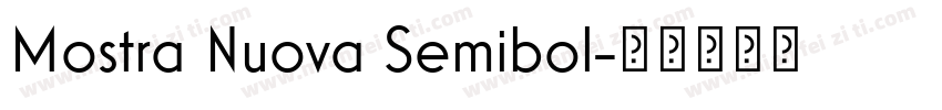 Mostra Nuova Semibol字体转换